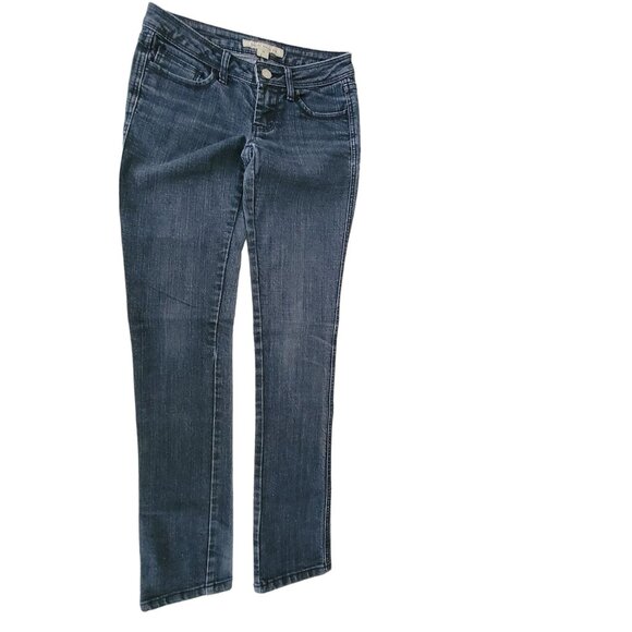 Forever 21 Jeans Womens Size 24 Skinny Straight Low Rise Dark Wash Denim Pants - Picture 2 of 5